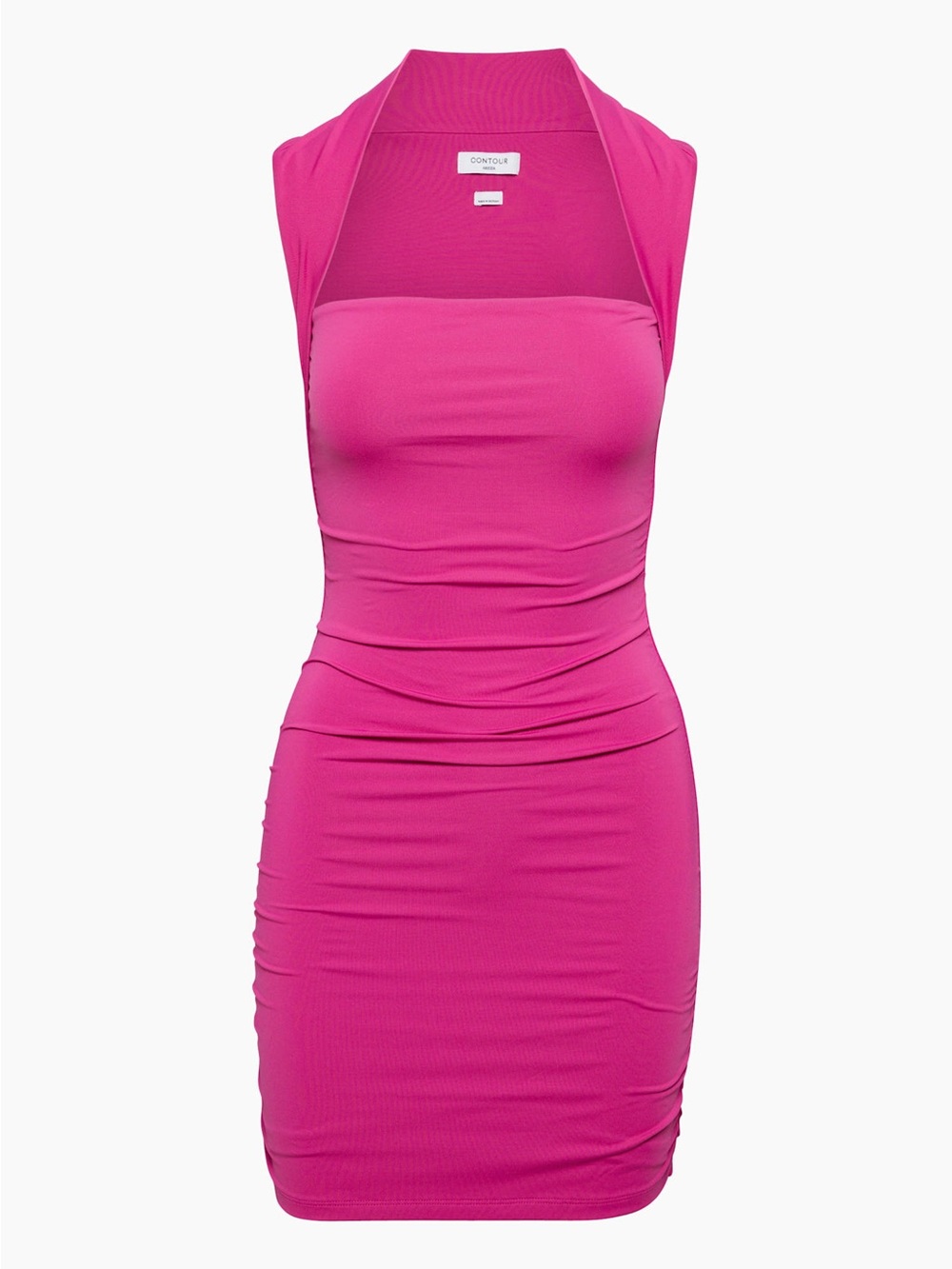 Clubwear Party Girl Aesthetic Aritzia Contour Ruched Mini Dress Crush Magenta XS